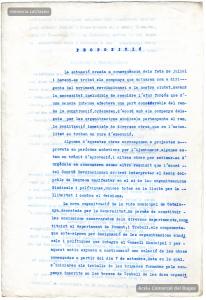 7/11/1936. Proposta del departament de Foment i Treball de l’Ajuntament de continuar les  obres públiques